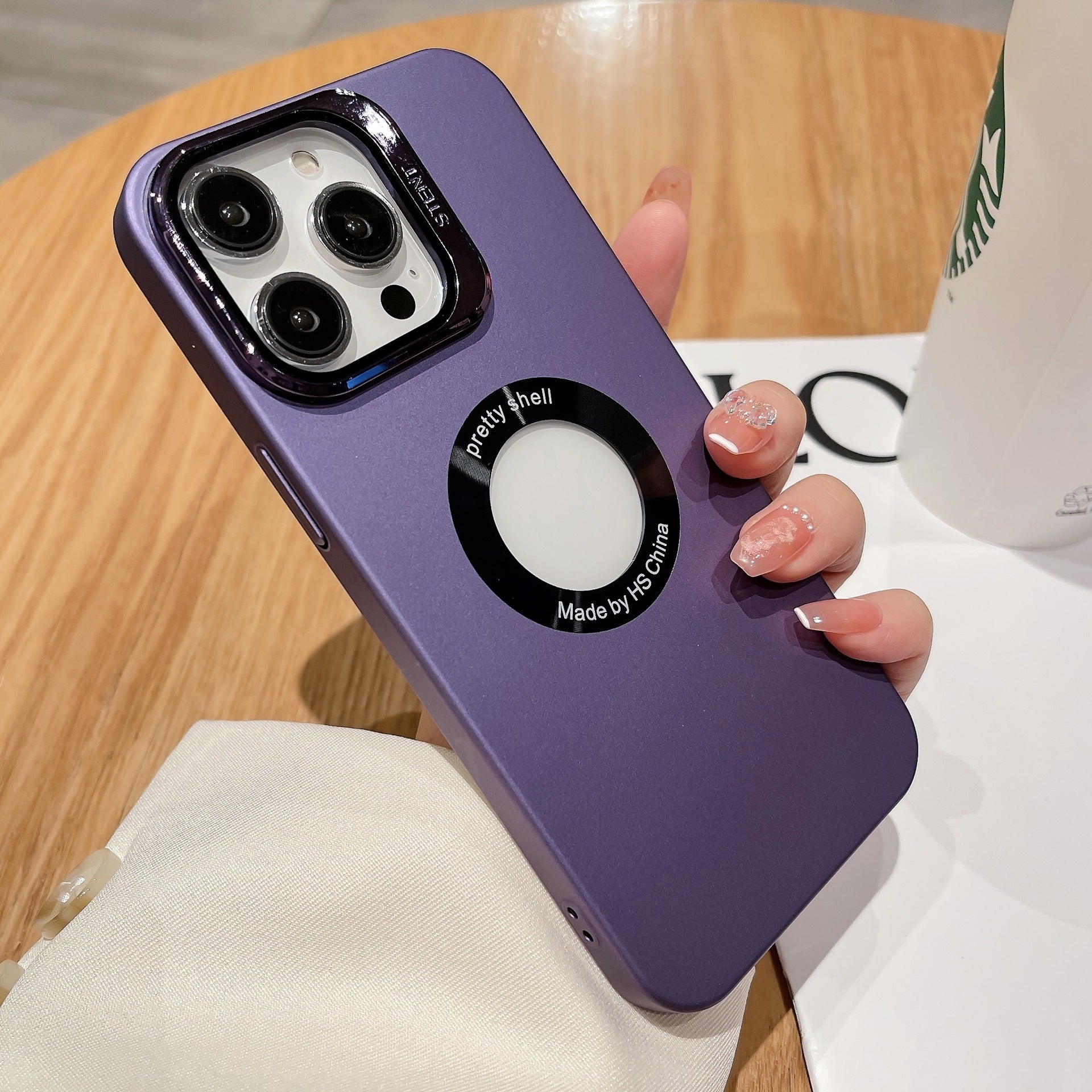 For iPhone 13 Pro Max 6.7 inch Camera Lens Frame Kickstand Cover Logo View Hard PC Matte Phone Case For iPhone 13 Pro Max 6.7 inch Camera Lens Frame Kickstand Cover Logo View Hard PC Matte Phone Case